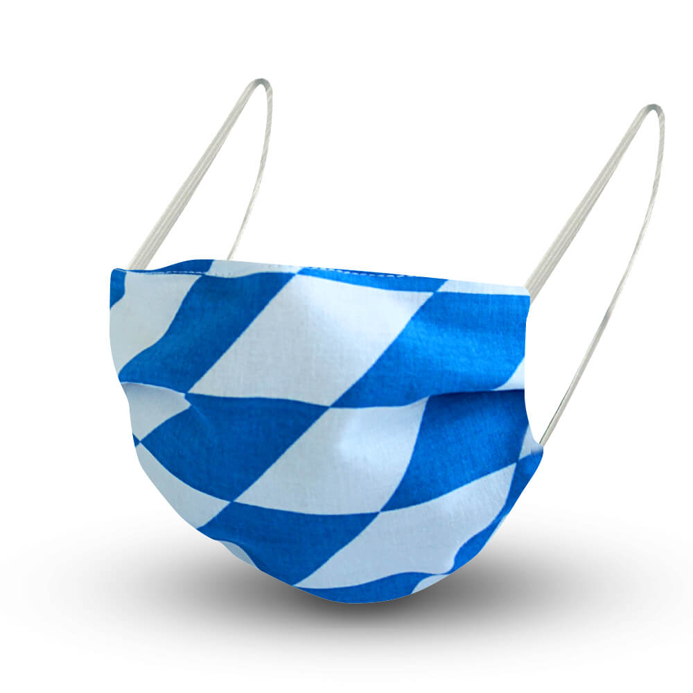 Bayernmotiv mit Rauten in Blau/Weiß