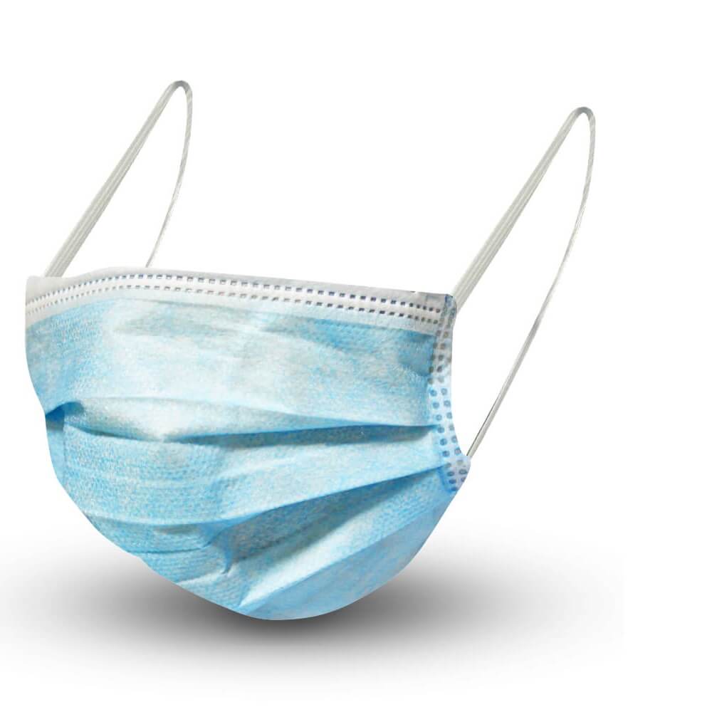 OP-Maske in hellblauer Ausführung